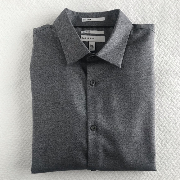 calibrate slim fit dress shirt